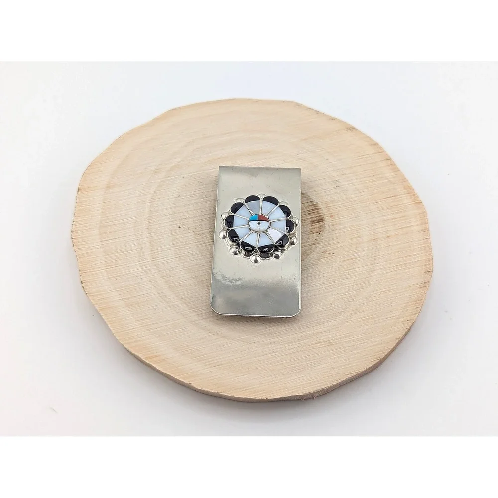 Handmade Sterling Silver Money‎ Clip Genuine Native American Jewelry ***